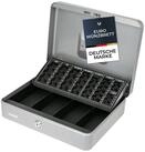 HMF Geldkassette Abschlie&szlig;bare Bargeldkasse mit M&uuml;nzz&auml;hlbrett und 4