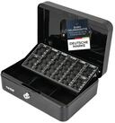 HMF Geldkassette Bargeldkasse mit herausnehmbarem M&uuml;nzz&auml;hlbrett und...
