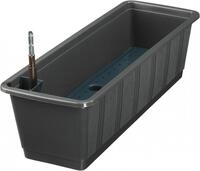 Geli Blumenkasten Bew&auml;sserungskasten Aqua 80 cm, anthrazit mit Wasserstandanzeige (1