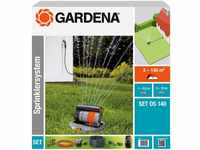 GARDENA Bewässerungssystem Komplett-Set mit Versenk-Viereckregner OS 140