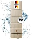 4rain Regentonne SLIM Wandtank 330 Liter sandbeige
