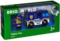 BRIO&reg; Spielzeugeisenbahn-Lokomotive World Fahrzeug Polizeiwagen mit Licht und...