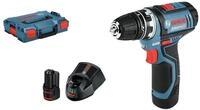 Bosch Professional Akku-Bohrschrauber GSR 12V-15 FC, 12 V, Mit 2x Akku 2 Ah & 1