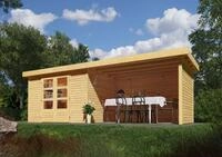 Karibu Gartenhaus Karibu Gartenhaus Askola, 19 mm, 592 x 262 cm, Typ 5, natur,...