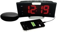 Geemarc Wecker Geemarc JWNS-CURVE_BLK_VDE Quarz Wecker Schwarz Gro&szlig;es Display