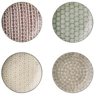 Bloomingville Teller-Set Karine Plate, Green, Stoneware, 4er Set 20cm Keramik