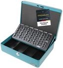 HMF Geldkassette abschlie&szlig;bare Bargeldkasse mit EURO-M&uuml;nzz&auml;hlbrett und...