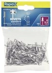 Rapid Blindniete, (100 St&uuml;ck), Standard &Oslash; 3,2 x 8 mm Beutel
