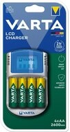 VARTA 57070201451 LCD Charger inkl. 4x 5716 & 12 V Batterie Ladeger&auml;t