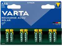 VARTA 8er Pack Recharge Accu Solar AAA 550 mAh Akkupacks Micro AAA 550 mAh (8...