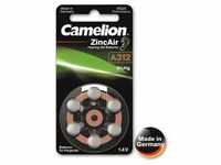 Camelion CAMELION Knopfzelle A312, 6 Stück Knopfzelle
