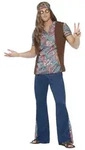 Smiffys Hippie-Kost&uuml;m Hippie Kost&uuml;m 4tlg Fasching Karnevalskost&uuml;m Herren,