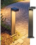 SLV Au&szlig;en-Stehlampe Eckige Wegeleuchte Quadrasyl, GX53, IP44