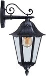 EGLO Wandleuchte Navedo Au&szlig;en-Wandlampe, Wandlampe aus Aluguss und Glas, E27,...