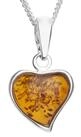 OSTSEE-SCHMUCK Kette mit Anh&auml;nger Ostsee-Schmuck Kette mit Anh&auml;nger Herz...