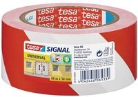 tesa Klebeband tesa&reg; Signal UNIVERSAL Markierungsklebeband rot/wei&szlig; 5cm x 66m