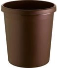 HELIT Papierkorb braun 18 Liter Nr. H6105875, mit Griffrand, H&ouml;he 32cm