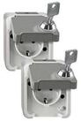 merten LED Baustrahler Merten SCHUKO-Steckdose lichtgrauMEG2424-8029