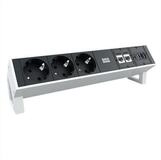 Bachmann Steckdosenleiste DESK2 3x Schutzkontakt, 2x CAT6a, 1x HDMI, USB3.0