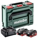 metabo Basis-Set 2 x LiHD 5.5 Ah + X 145 Akku Starter-Set (18 V V)