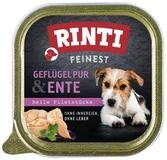 Rinti Feinest Gefl&uuml;gel Pur & Ente 150 g - 11 St&uuml;ck, Nassfutter f&uuml;r: Hund