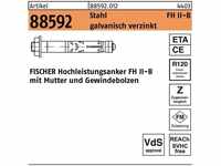 Fischer Befestigungsanker Hochleistungsanker R 88592 FH II 12/ 50 B Stahl...
