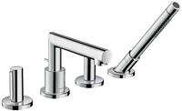 hansgrohe Wannenarmatur Axor Uno 4-Loch Wannenrandarmatur Zerogriff