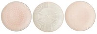 Bloomingville Speiseteller C&eacute;cile, Teller 3er Set, 25cm, Keramik, Speiseteller,