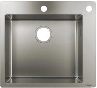 hansgrohe Edelstahlsp&uuml;le hansgrohe 450 S712-F450, Edelstahl, 55/50 cm