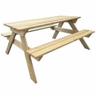 vidaXL Gartentisch Picknicktisch 150x135x71,5 cm Holz 4 Personen