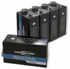 ANSMANN AG ANSMANN Lithium-Batterie, INDUSTRIAL, 9V-Block, 5 Batterie