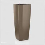 Lechuza&reg; Pflanzk&uuml;bel Lechuza Pflanzs&auml;ule Cubico Alto taupe hochglanz 18 beige