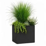 Pflanzwerk&reg; Pflanzk&uuml;bel CUBE Premium Fiberglas Blumenk&uuml;bel Frostbest&auml;ndig mit
