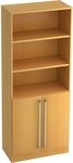 HAMMERBACHER Regal Regal 5 OH 80x42x200,4cm 2 T&uuml;ren unten Sockelblende Griff CE