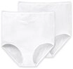 Schiesser Maxislip "Cotton Essentials" (2er Pack) mit zarten Stickerei-Motiven