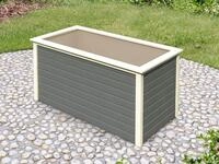 Karibu Hochbeet Hochbeet 19 mm terragrau mit opt. Schrankoption