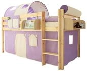 Ticaa Hochbett Hochbett "Malte" Kiefer Natur Classic