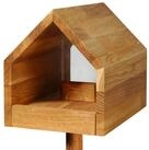 LUXUS-VOGELHAUS Futterhaus Vogelhaus "Bauhaus I", Eiche, natur