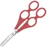 WESTCOTT Papierscheren Eltern-Kind, &Uuml;bungsschere 18 cm