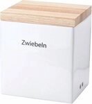 Continenta Vorratsdose, Holz teilmassiv, Keramik, (1-tlg), Handarbeit