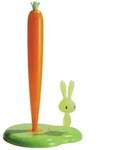 Alessi K&uuml;chenrollenhalter Bunny & Carrot Gr&uuml;n bunt|gr&uuml;n