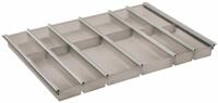 Naber Besteckkorb NABER Cuisio 80. Besteckeinsatz, graphit-transluzent