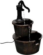 vidaXL Gartenbrunnen, Kaskadenbrunnen Handwasserpumpe-Design