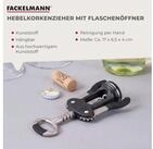 FACKELMANN Korkenzieher Hebelkorkenzieher mit Flaschen&ouml;ffner