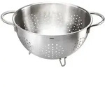 GEFU Seiher COLINO, Edelstahl, 4-Liter-Kapazit&auml;t, stabile Griffe, &Oslash; 24 cm