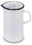 Kr&uuml;ger Messbecher Literma&szlig; 10 cm wei&szlig; 11101, (1-St)