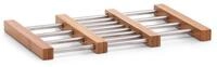 Zeller Present Topfuntersetzer, ausziehbar, Bambus/Edelstahl, silber, 23,5-39,5...
