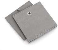 Zeller Present Aufbewahrungsbox, Vlies, grau, 28 x 28 x 28 cm