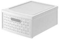 ROTHO Aufbewahrungsbox Country Schubladenbox 8.3l Schub in Rattan-Optik,...
