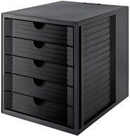 HAN Schubladenbox SchubladenboxDIN A4, 5 geschlossene Schubladen, aus 80-100...